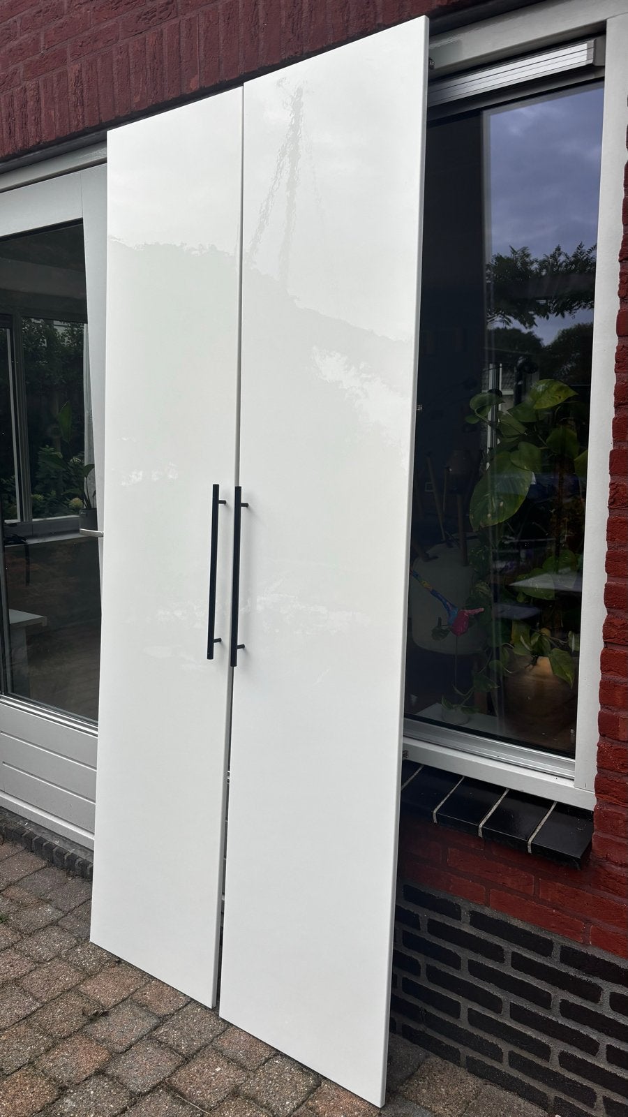 Ikea Pax kastdeuren wit hoogglans 229x50 (2 stuks), Ophalen, Kunststof, Gebruikt, 200 cm of meer