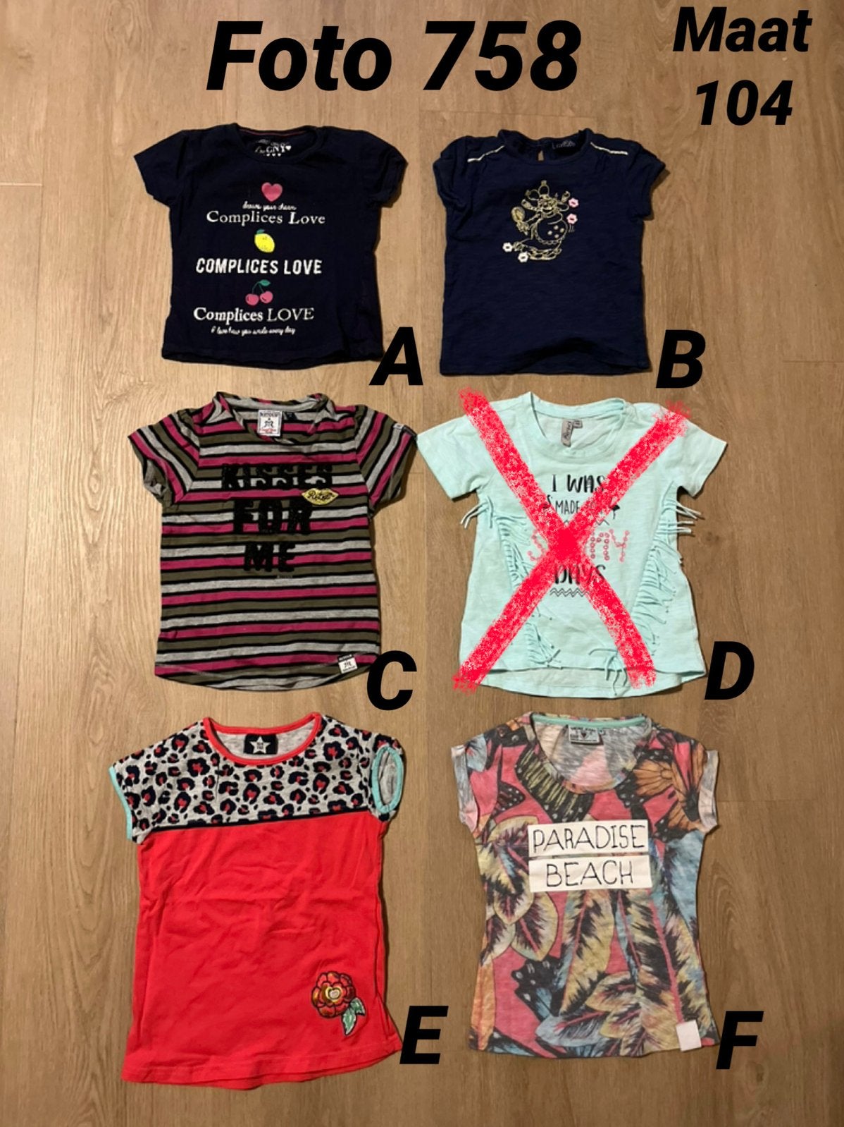 Shirt meisje zgan maat 104 *foto 758*, Kinderen en Baby's, Kinderkleding | Maat 104, Ophalen of Verzenden, Zo goed als nieuw