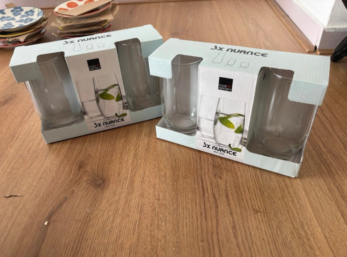 Ongebruikte glazen, Ophalen of Verzenden, Zo goed als nieuw, Waterglas