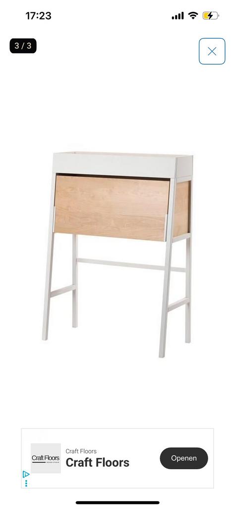 Uitklapbaar bureau IKEA, PS 2014, Huis en Inrichting, Bureaus, Ophalen, Gebruikt