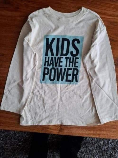 Longsleeve merk H&M Kids have the power maat 122/128 nieuw, Kinderen en Baby's, Kinderkleding | Maat 122, H&M, Ophalen of Verzenden