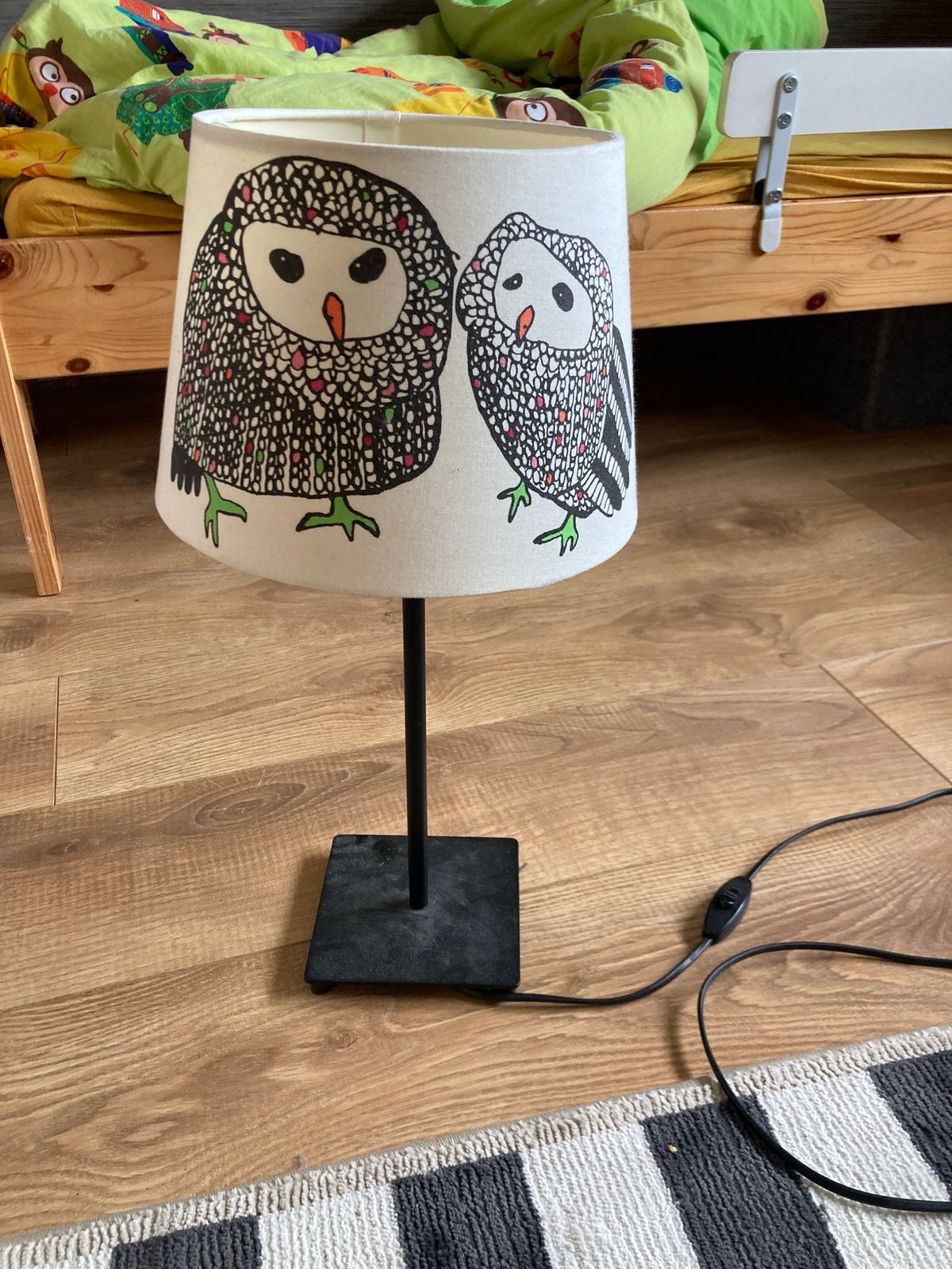Witte Schemerlamp uilen ikea, Ophalen, Gebruikt, Rond