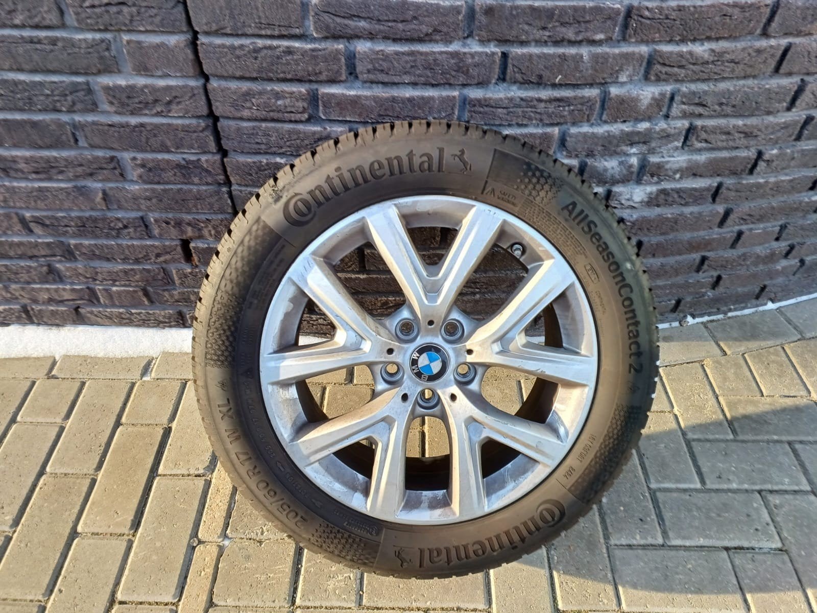 BMW velgen met Continental AllSeasonContact 2 banden, Ophalen, Gebruikt, Banden en Velgen, 17 inch