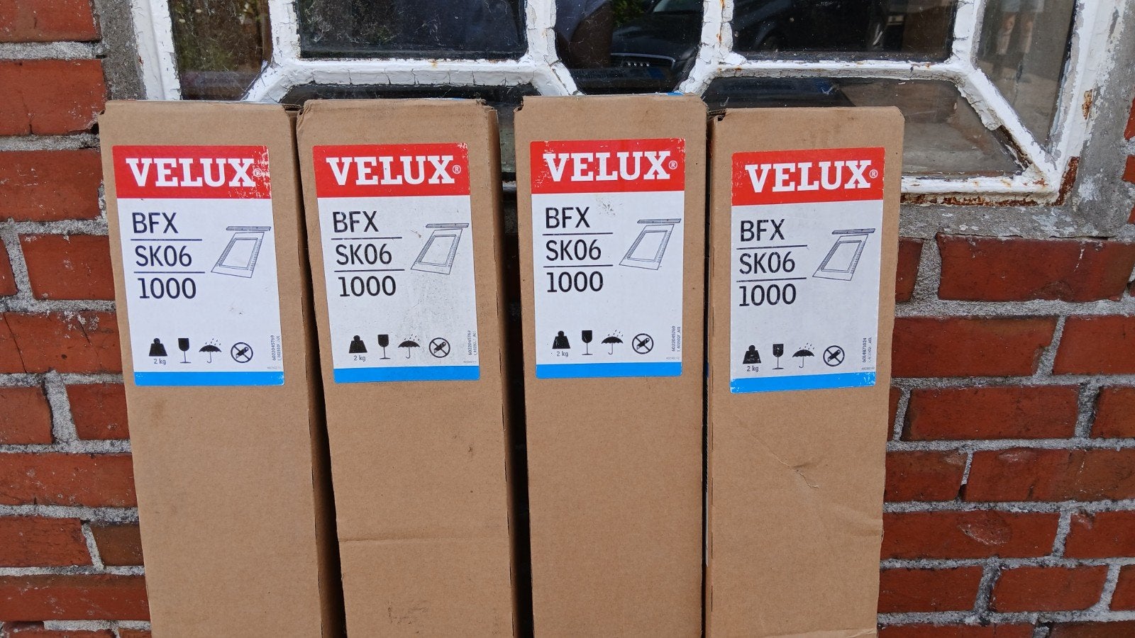 Velux dakraam gootstukken met nieuwe folie., Ophalen, 80 tot 120 cm, Dakraam, 80 tot 120 cm