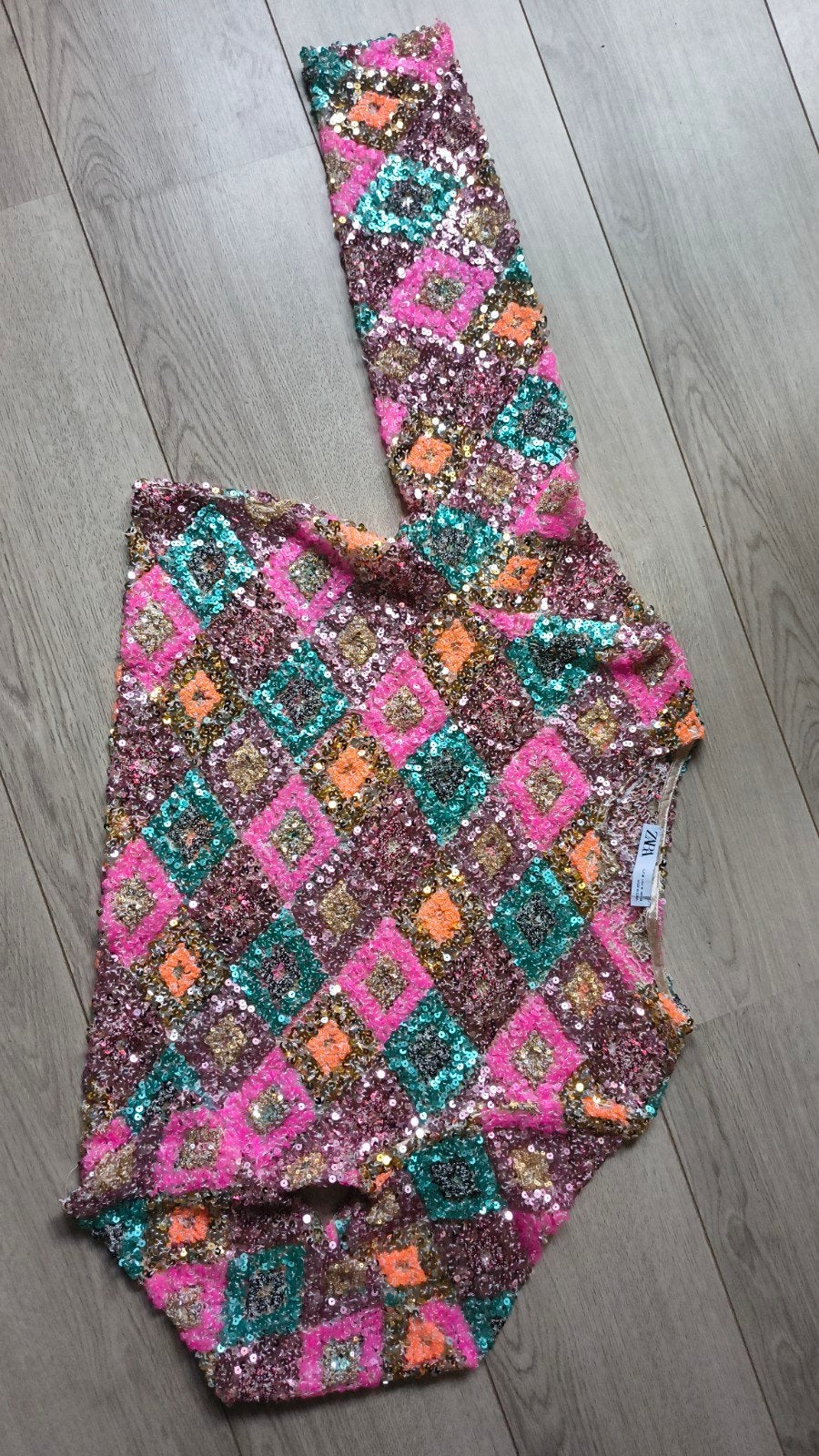 Zara Dames Blouse met Pailletten - Maat M, Ophalen