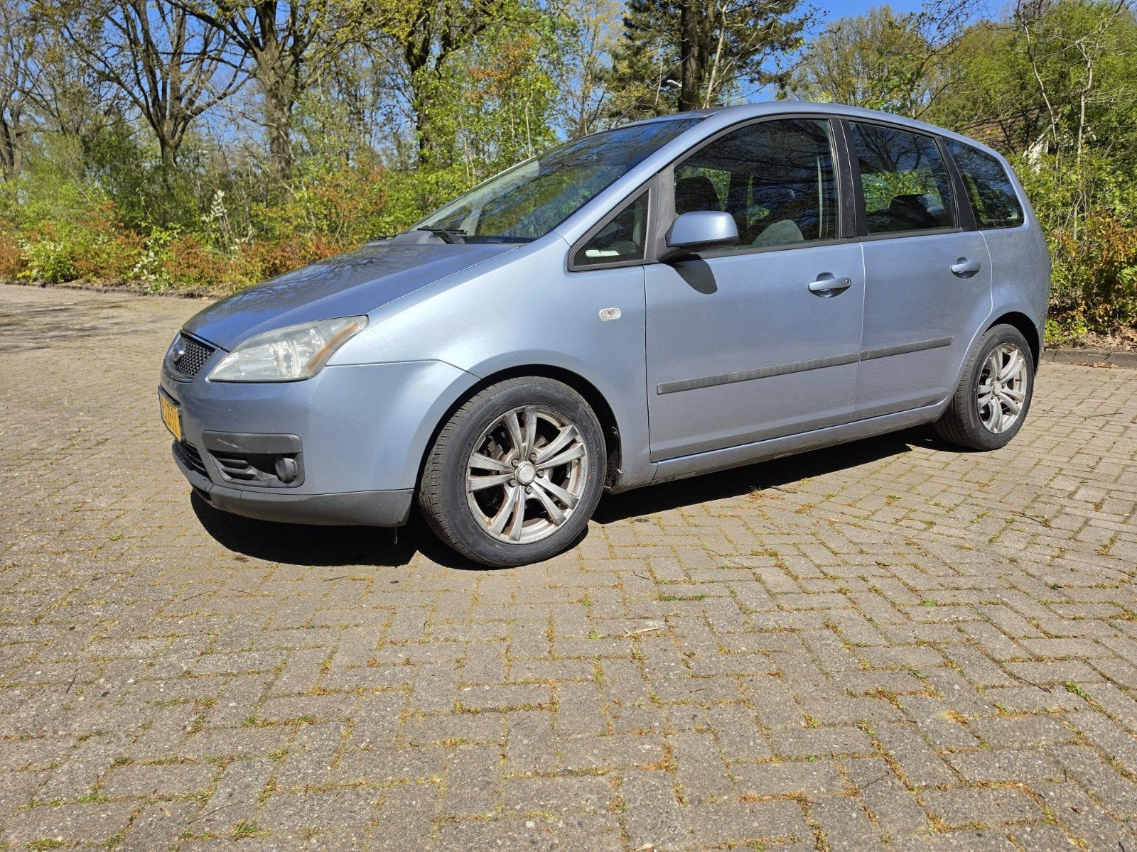 Ford C-Max 1.6 74KW 2007 Blauw, trekhaak, Auto's, Ford, Voorwielaandrijving, 1596 cc, Stof, 4 cilinders