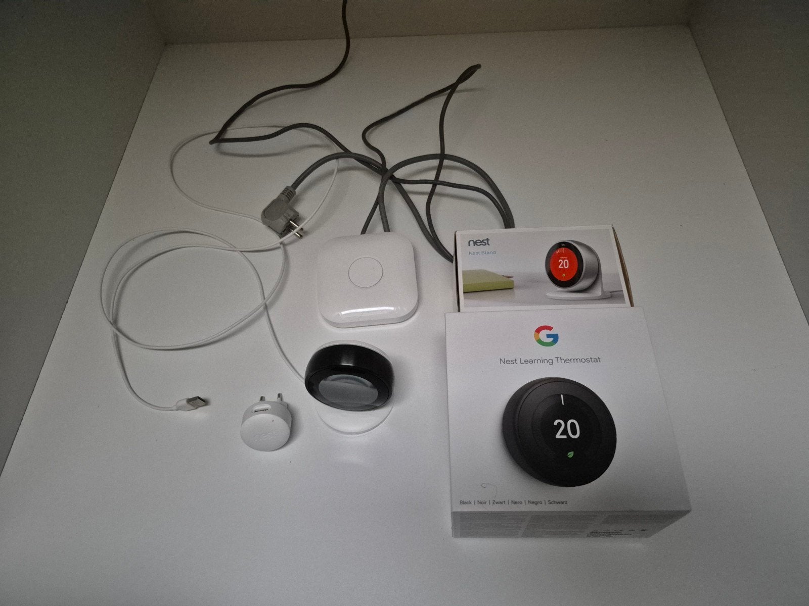 Google Nest Learning Thermostat V3 Premium zwart, Ophalen of Verzenden, Zo goed als nieuw
