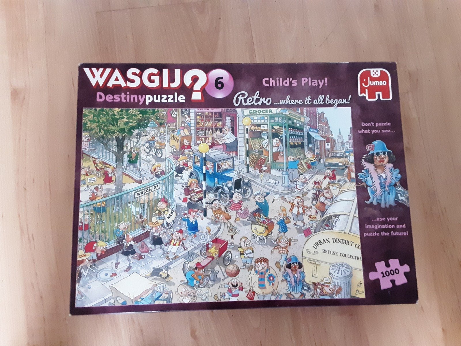 Wasgij Destiny 6: Child's Play! Retro 1000 stukjes, Ophalen of Verzenden, Gebruikt