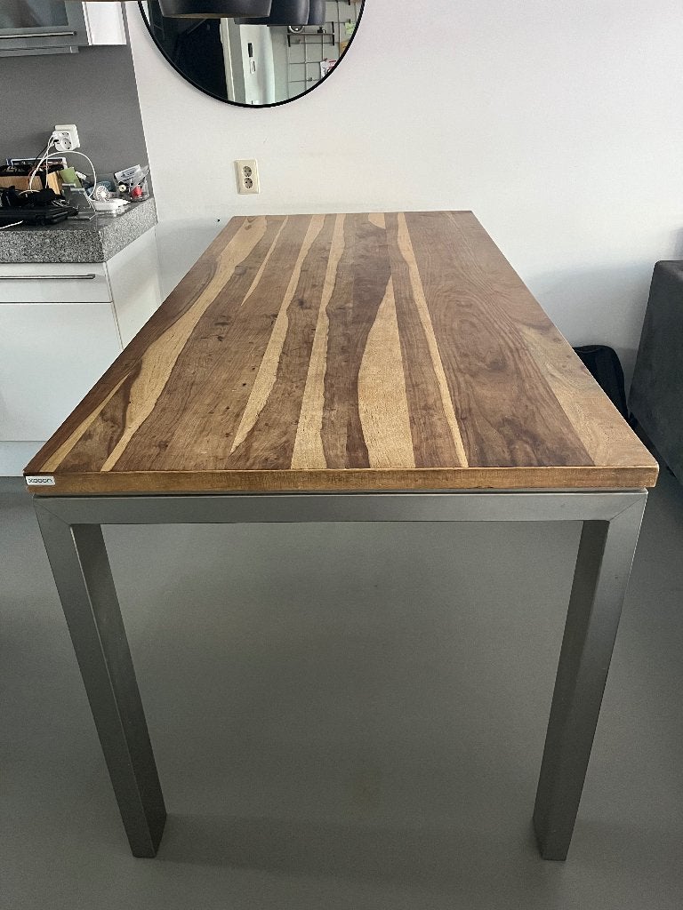 Xooon Piura hoge eettafel 190 x 90 cm, Ophalen, Gebruikt, 50 tot 100 cm, Vijf personen of meer