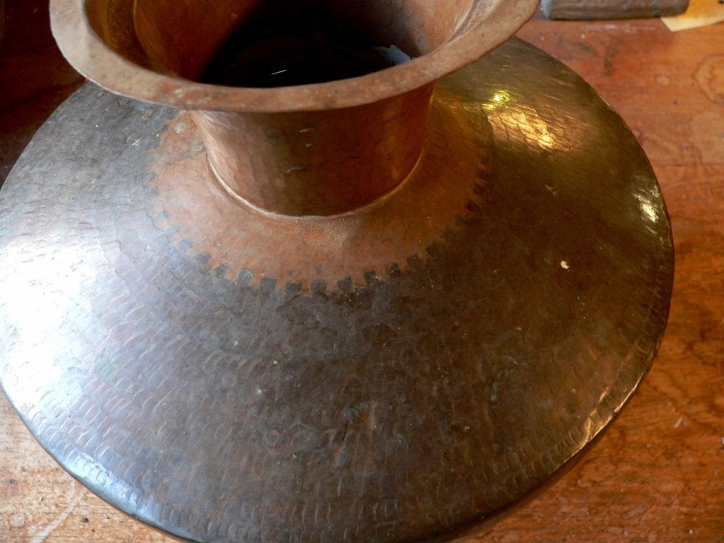 Waterkruik Indonesie pot vaas kruik koper decoratie WK1 azie, Ophalen of Verzenden