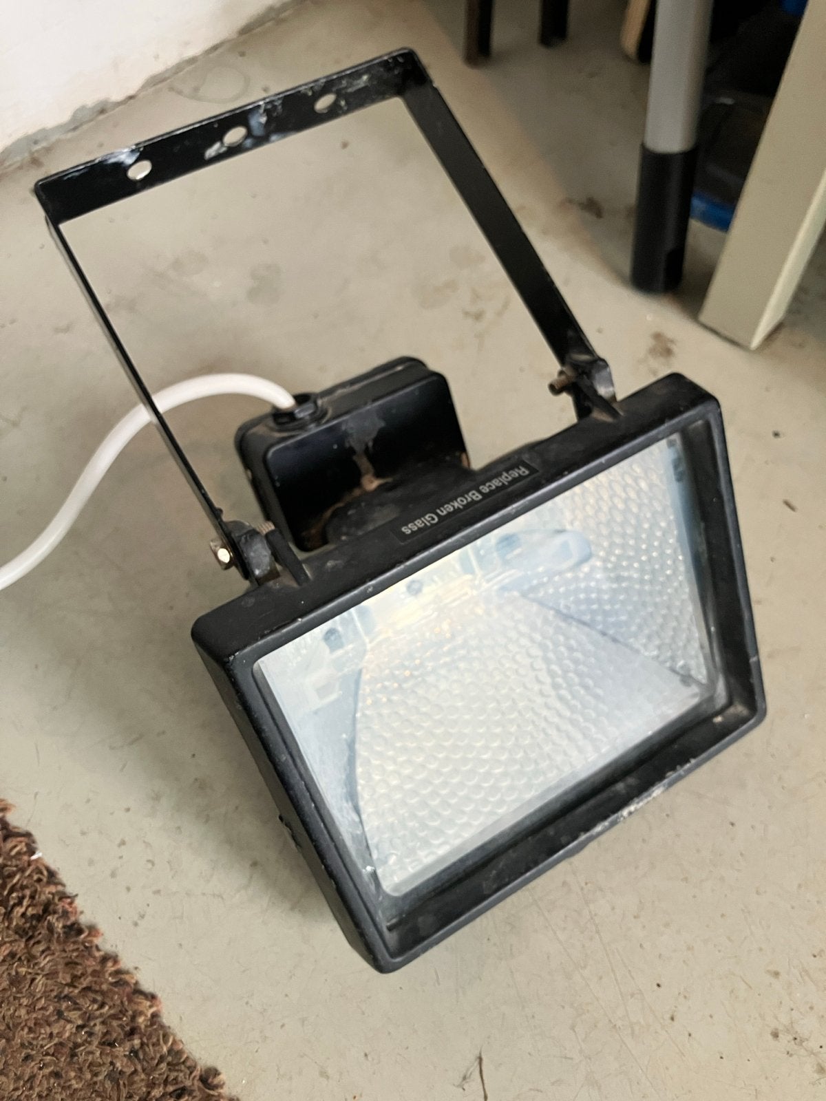 Halogeen bouwlamp 500 watt, Ophalen, Gebruikt, 500 watt of meer, Lamp met armatuur