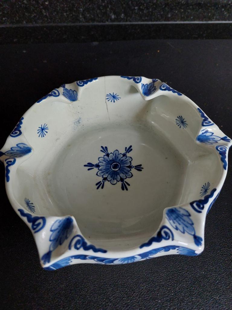 Asbak Delftsblauw,  Van der Gevel & Co's Scheepvaartondern., Antiek en Kunst, Ophalen of Verzenden