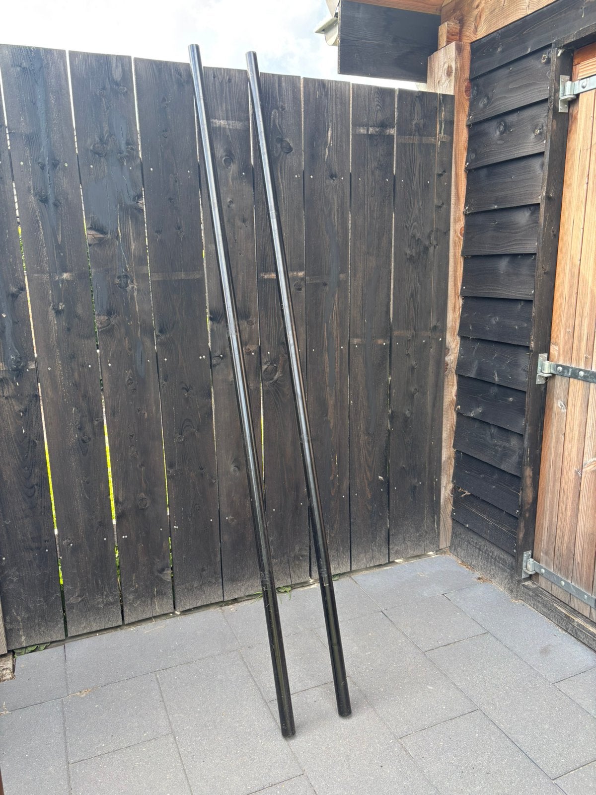 2x Steigerbuis zwart 42 mm 220 cm lang, Ophalen, Gebruikt, Overige typen, Minder dan 2 meter