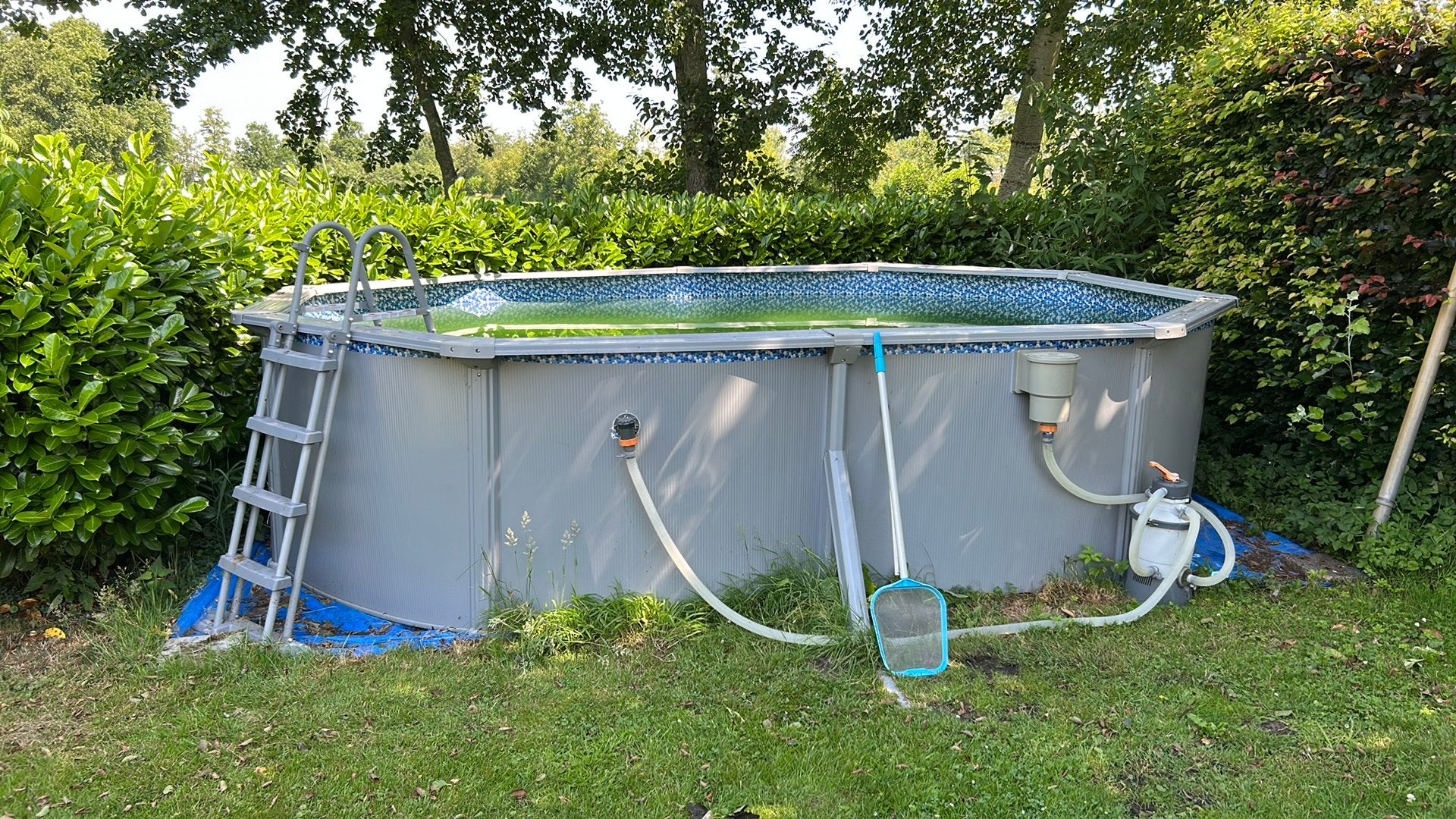 Zwembad 5x3,5 meter 120 cm diep, Tuin en Terras, Minder dan 80 cm, Ophalen of Verzenden, Opzetzwembad, Rechthoekig