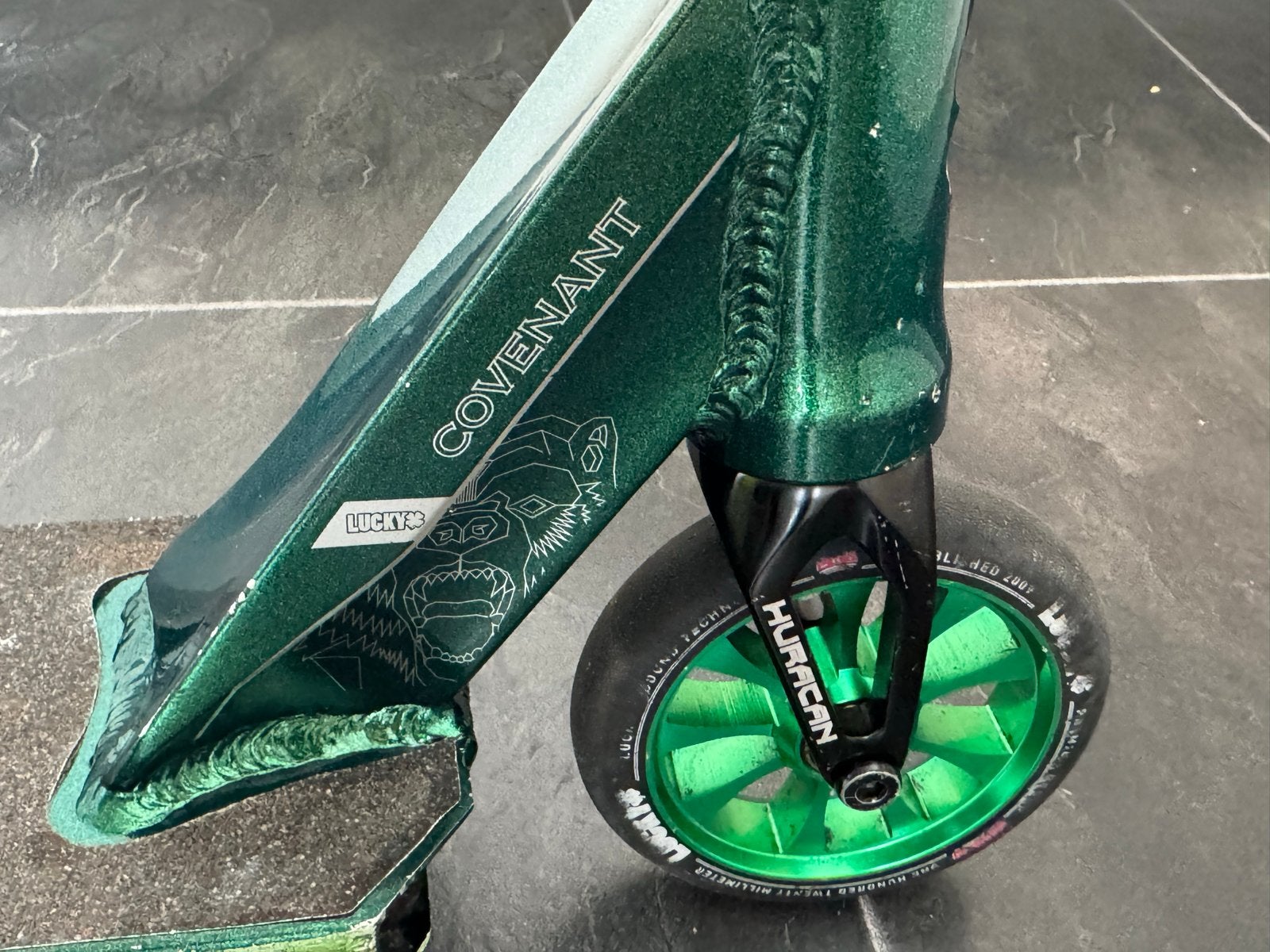 Lucky Covenant Stuntstep - Groen, Gebruikt, Ophalen, Gebruikt, Gewone step