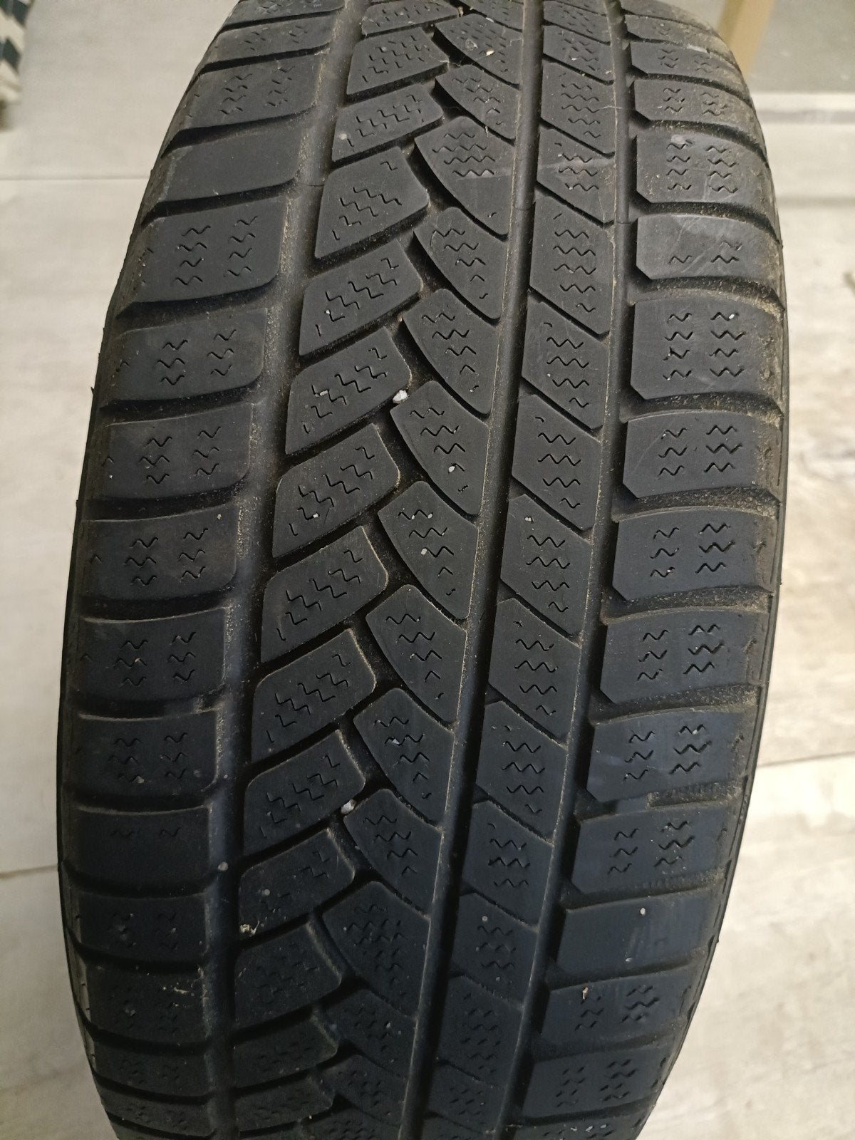 Continental Winterbanden 185/55 R15 op stalen velg, Ophalen, Gebruikt, 15 inch, Banden en Velgen
