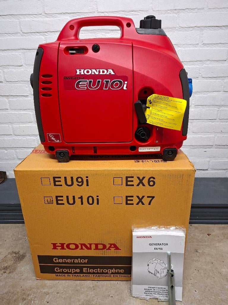 honda eu10i inverter SPLINTERNIEUW aggregaat/generator, Doe-het-zelf en Verbouw, Aggregaten, Benzine, Nieuw, Ophalen of Verzenden