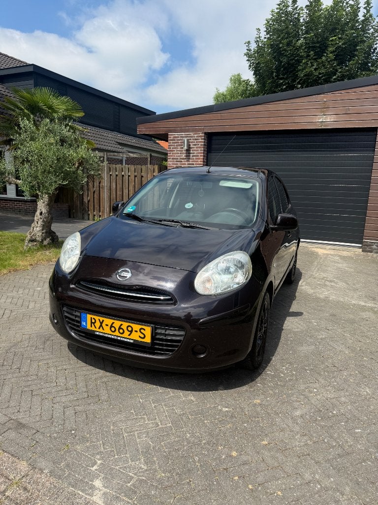 Nissan Micra 1.2 AIRCO NIEUWE APK 72KW 5DR 2012 Bruin, Voorwielaandrijving, 40 €/maand, 4 cilinders, Bruin