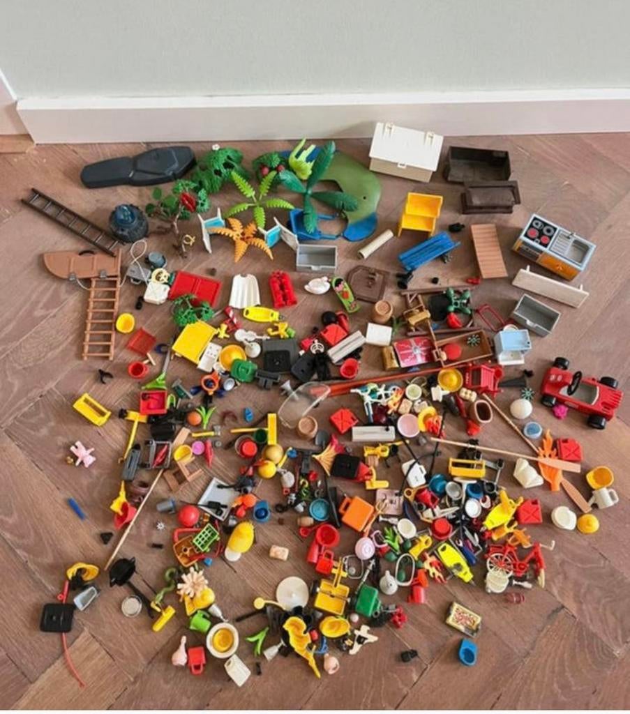 Playmobil accessoires trap plant jerrycan boom bank stoel, Ophalen of Verzenden, Los playmobil