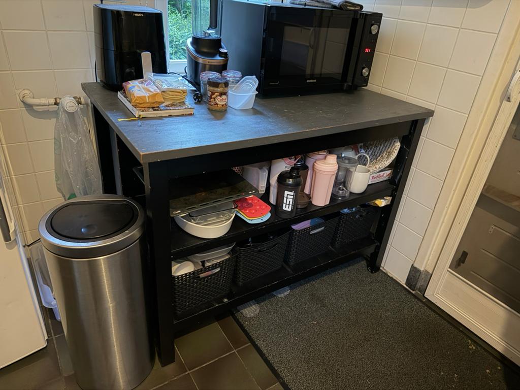 Ikea keukeneiland, Ophalen, Zwart, 50 tot 100 cm, Minder dan 100 cm