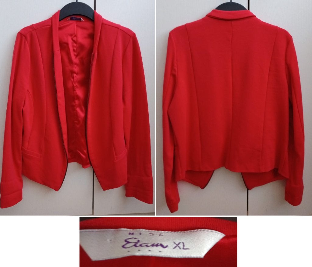 ORANJE BLAZER MISS ETAM, Maat 42/44 (L), Oranje, Ophalen of Verzenden, Zo goed als nieuw