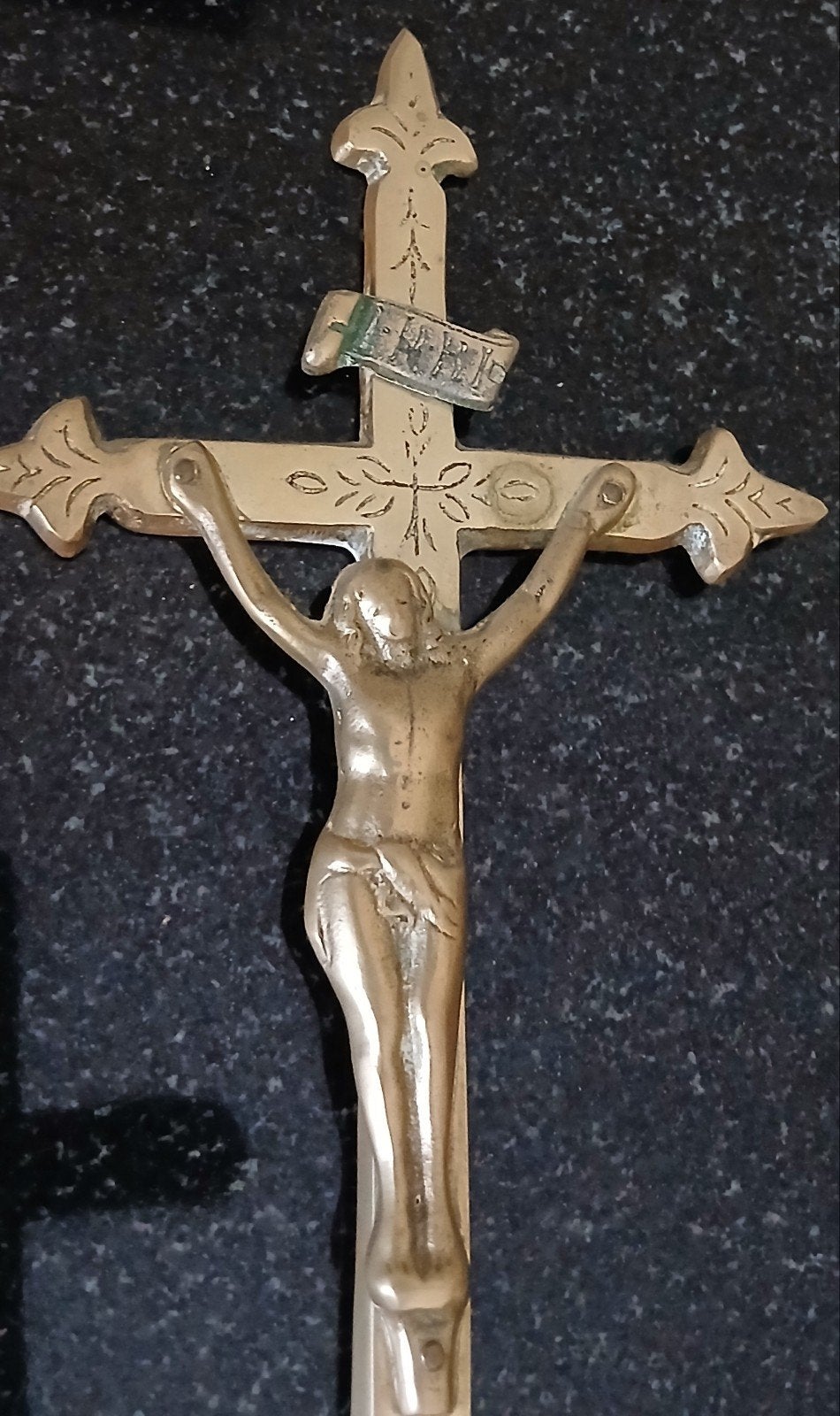 Oud religieus processiekruis, Ophalen of Verzenden, Gebruikt