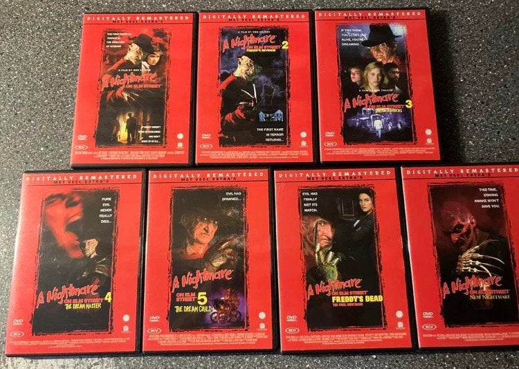 A Nightmare On Elm Street - compleet 1 t/m 7, Vanaf 16 jaar, Ophalen of Verzenden, Zo goed als nieuw