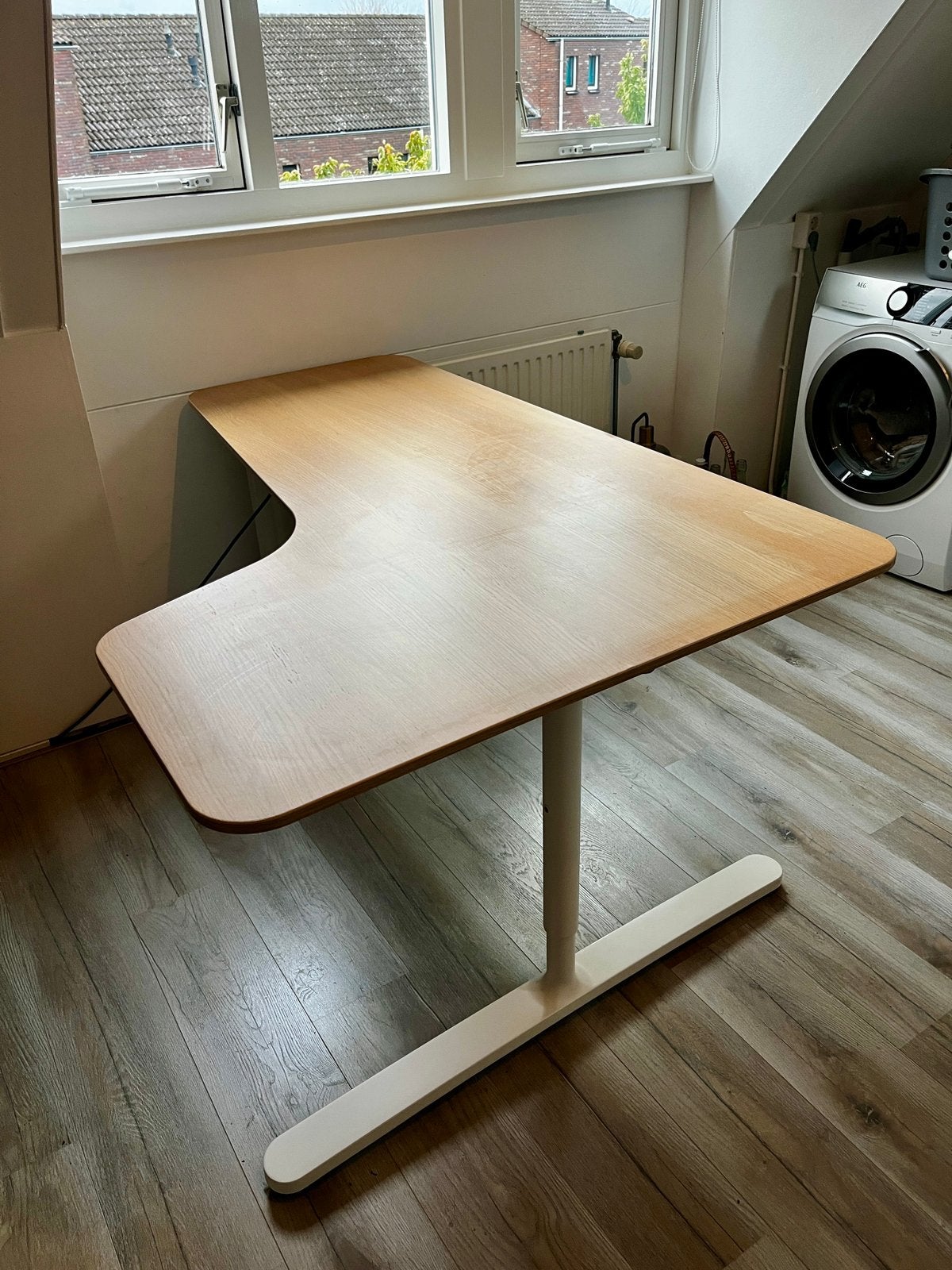 Hoekbureau; deze week op te halen voor een klein prijsje!, Ophalen, 160 cm, Hout, Hoekbureau