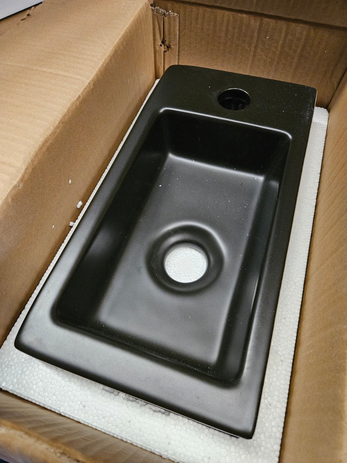 Wiesbaden Mini-Rhea fontein mat-zwart, Ophalen, Nieuw, Wastafel