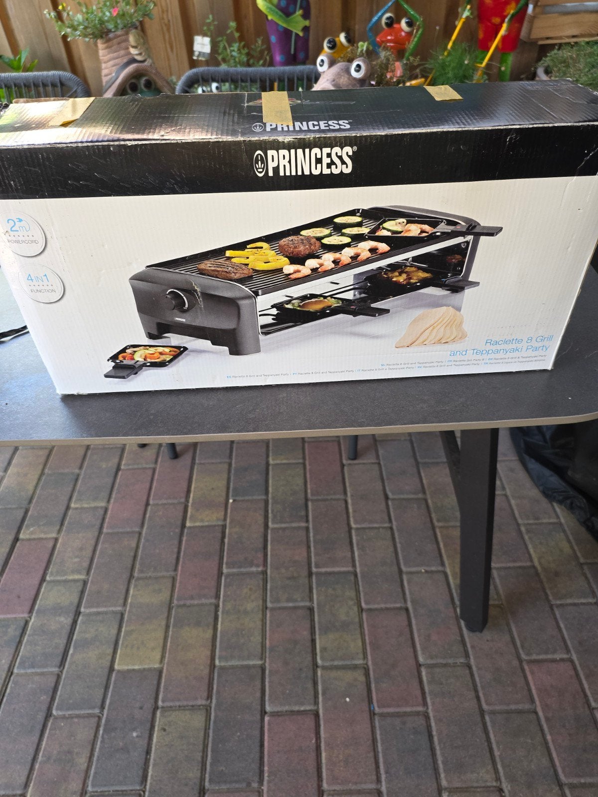 Princess Raclette 8 Grill en Teppanyaki Party, Ophalen, Gebruikt, 4 t/m 7 personen