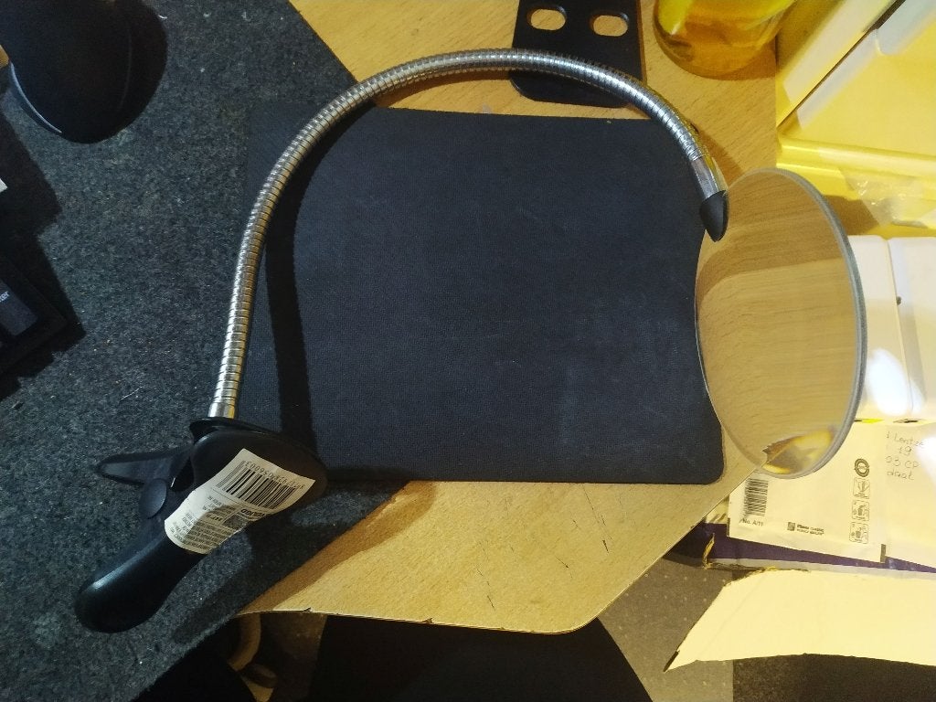 Loep met tafelklem, Ophalen of Verzenden, Zo goed als nieuw, Vergrootglas of Loep
