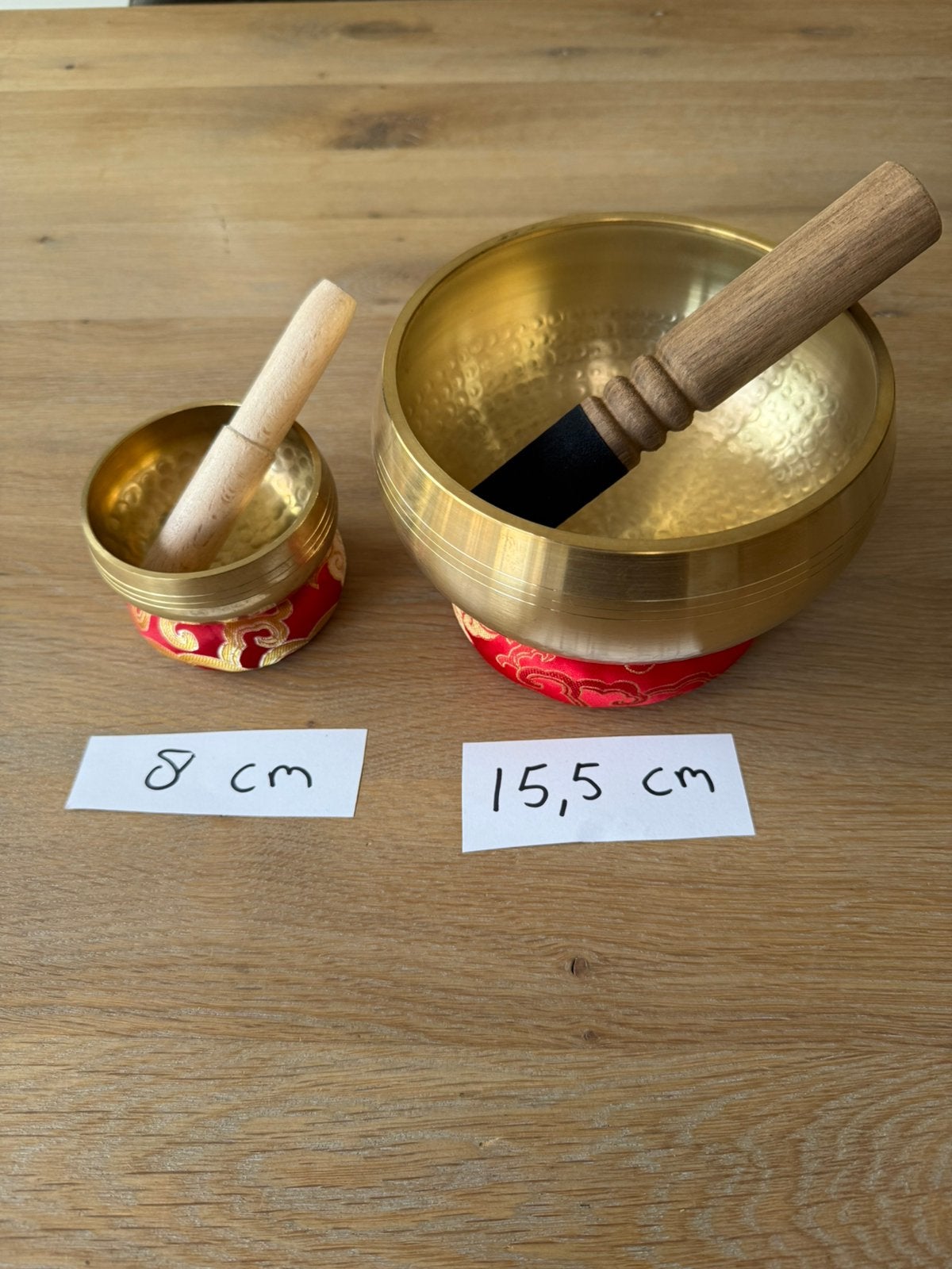 Set van 2 klankschalen, Ophalen of Verzenden, Zo goed als nieuw