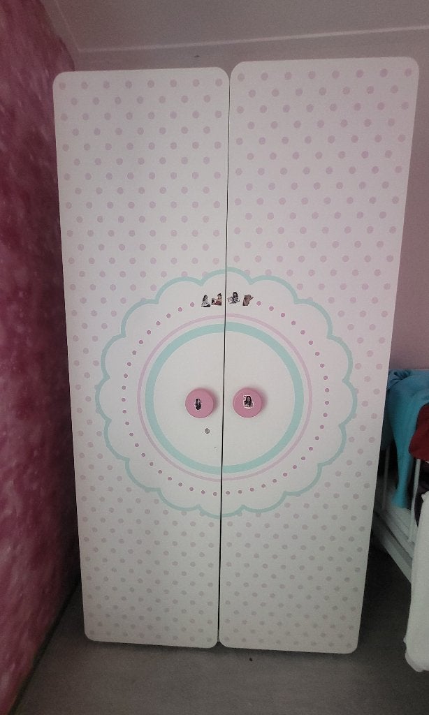 Kinder kledingkast met hang- en leggedeelte, Kinderen en Baby's, Kinderkamer | Commodes en Kasten, Ophalen, Gebruikt, Kast, 50 tot 70 cm