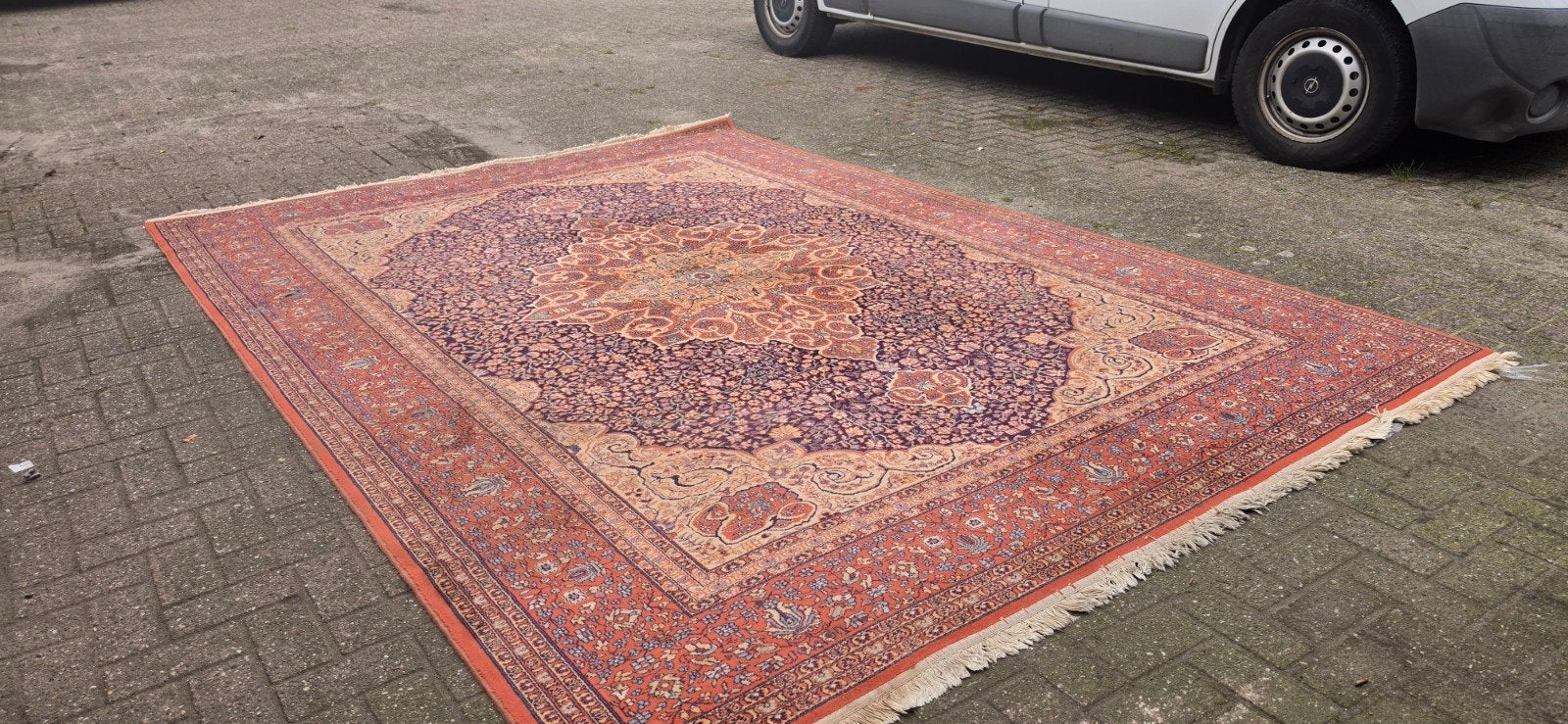 prachtig mega groot XXL vintage Perzisch tapijt 350x250!, Perzisch, 200 cm of meer, Ophalen of Verzenden, Zo goed als nieuw