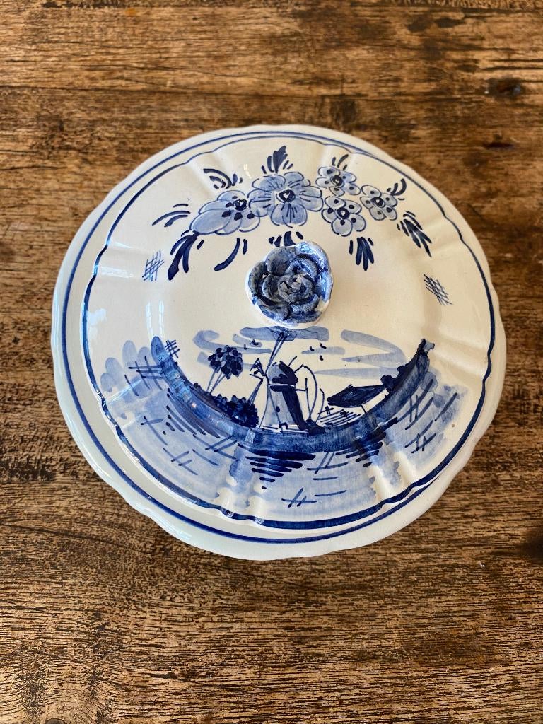 Brocante Delfts blauw bonbonnière/bonbonschaaltje, Ophalen of Verzenden