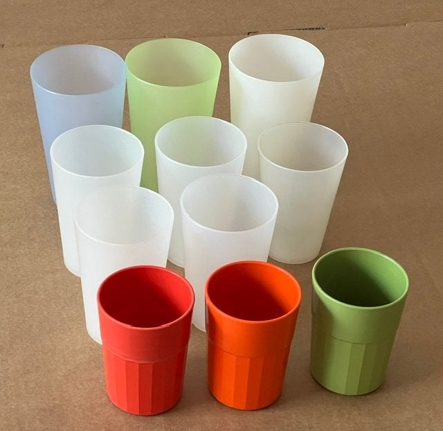 Diverse plastic bekers, Ophalen, Kunststof, Gebruikt, Overige typen