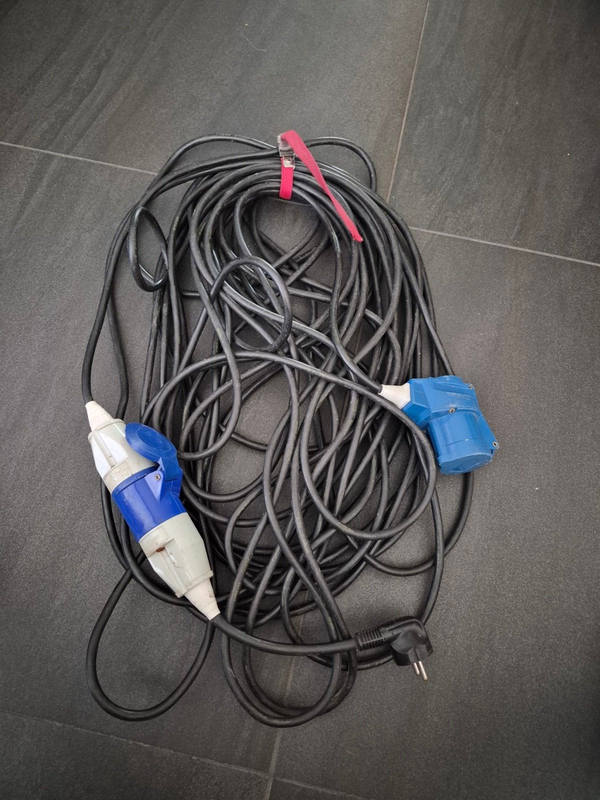 Verlengkabel met CEE en Schuko stekker, Ophalen of Verzenden, Gebruikt