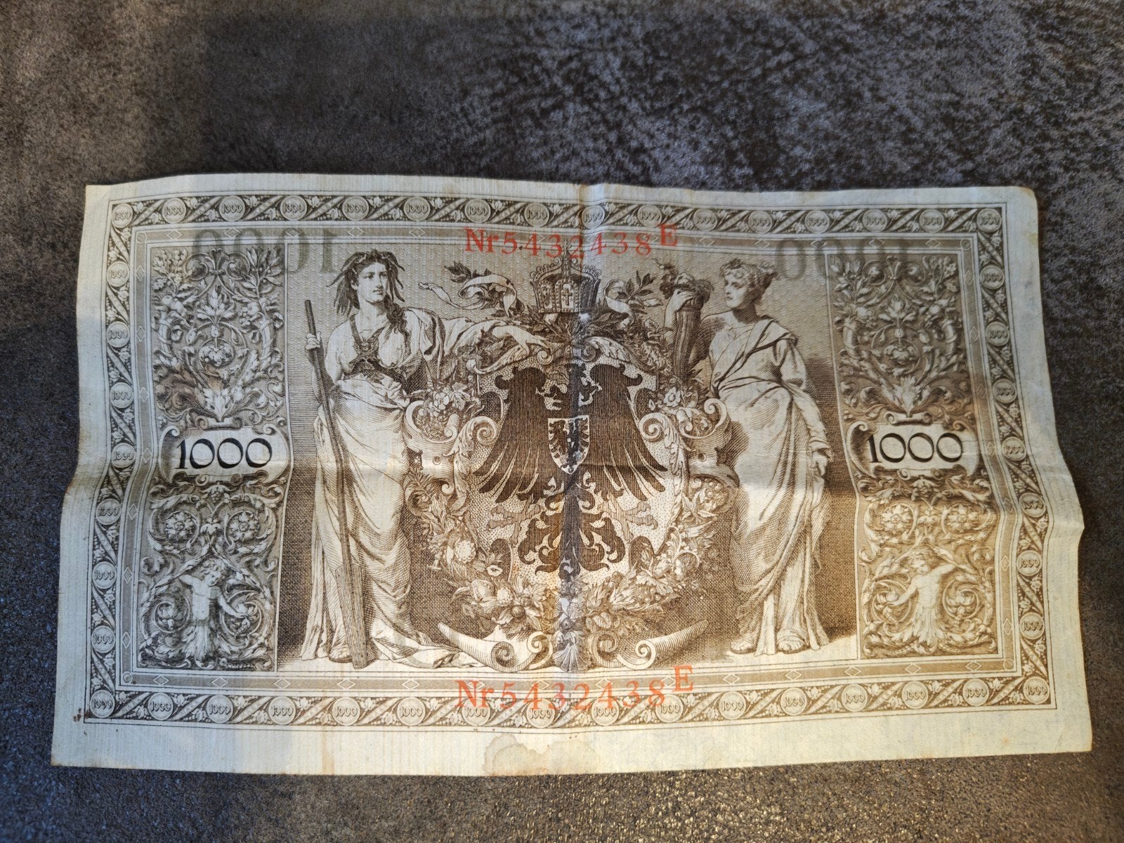 Duitsland 1000 Mark biljet 1910, Ophalen of Verzenden, Duitsland, Los biljet