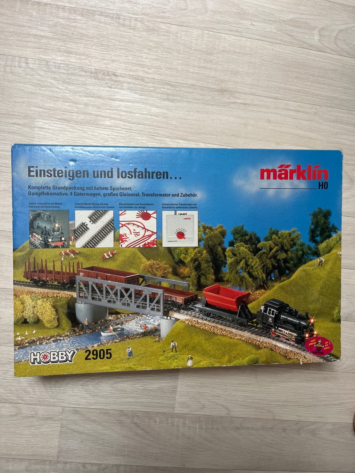 Märklin H0 Hobby 2905 Treinset met Stoomlocomotief, Hobby en Vrije tijd, Wisselstroom, Treinset, Ophalen of Verzenden, Zo goed als nieuw
