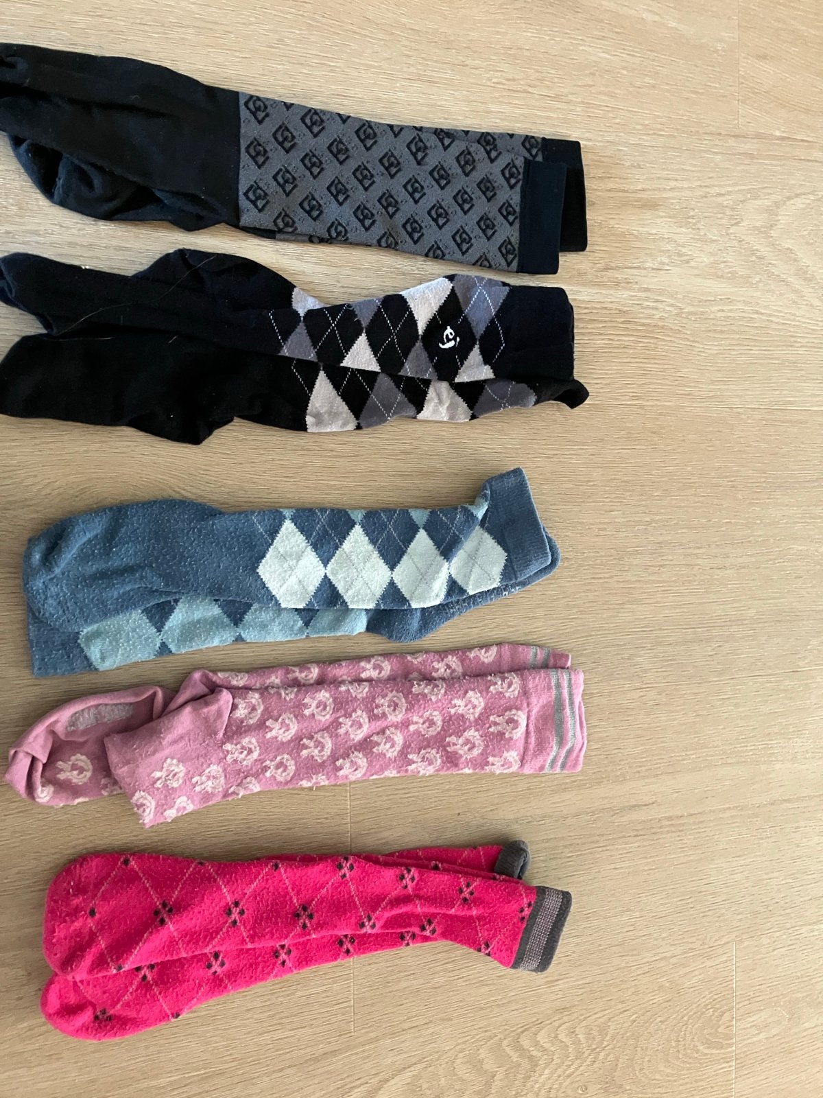 Paardrijd kleding sokken - 5 paar maat 34-35, Gebruikt, Kinderen, Ophalen of Verzenden, Overige maten