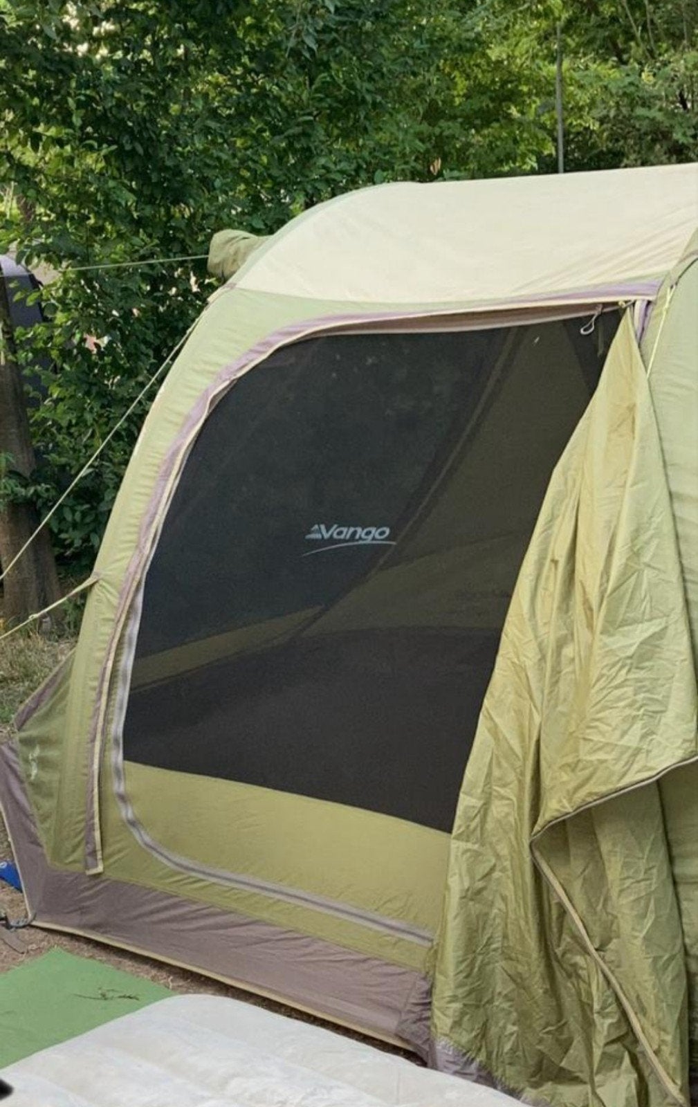 Vango AirBeam Infinity 400 opblaasbare tunneltent, Ophalen of Verzenden, Zo goed als nieuw, Tot en met 4