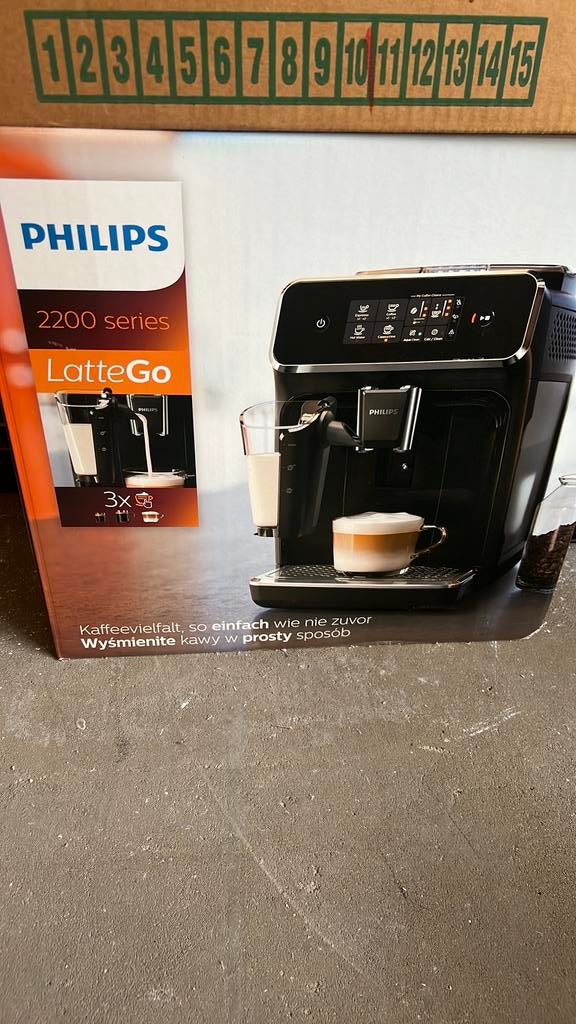 Philips latte go 2200 serie, Ophalen, Zo goed als nieuw, Koffiemachine