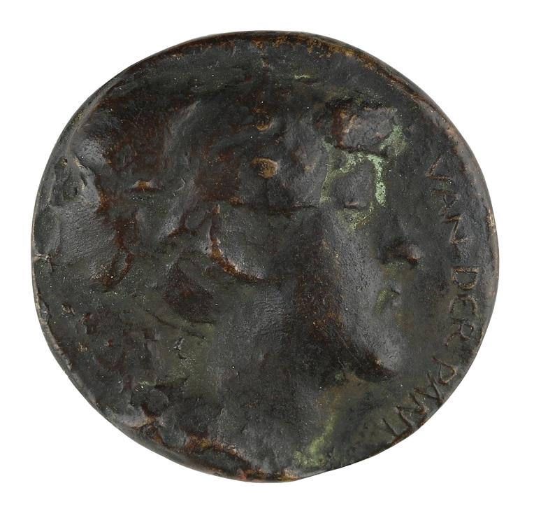 Christl Seth-Höfner BRONS PENNING THERESIA VAN DER PANT, Verzenden, Brons, Nederland