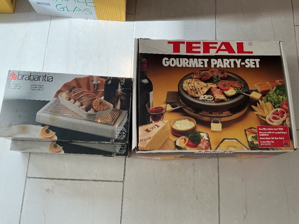 Gourmet party set, Witgoed en Apparatuur, Gourmetstellen, Ophalen, Zo goed als nieuw, 4 t/m 7 personen