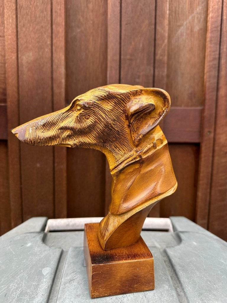 buste kop beeld windhond hazewindhond, Ophalen of Verzenden