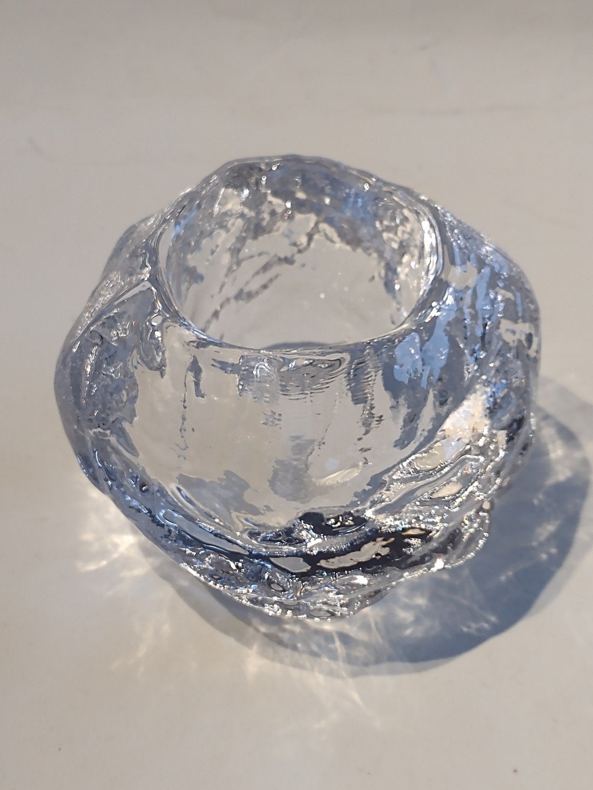 Kosta Boda snowball waxinelicht Ann Warff / H 8,5 cm, Ophalen