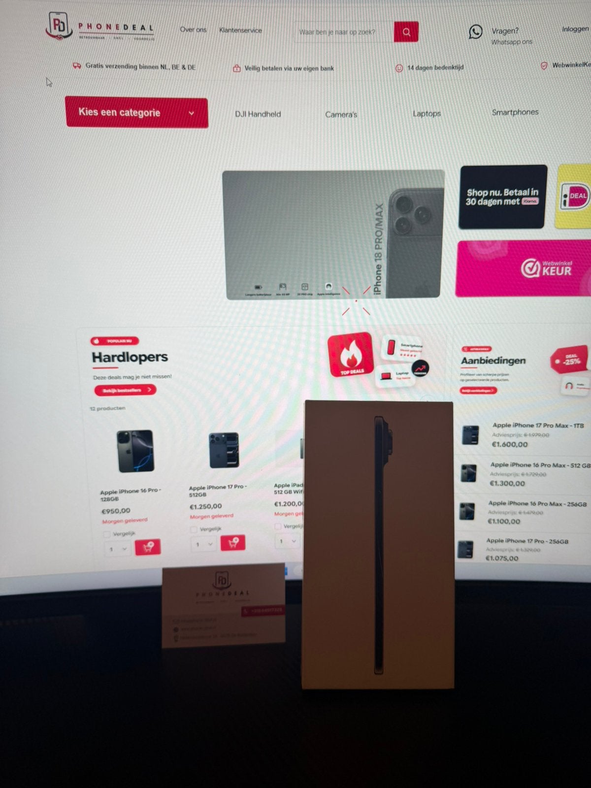 iPhone 17 Air 512 gb zwart factuur + Garantie, IPhone 17 Air, 512 GB, Apple, Apple