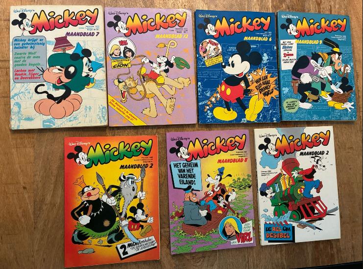 Mickey Mouse, Gelezen, Complete serie of reeks, Walt Disney, Ophalen of Verzenden