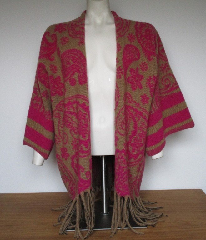 Nr.154: Leuke cape jas trui vest Zo goed als nieuw 1 Maat, Ophalen of Verzenden, Nieuw, Maat 42/44 (L), Overige kleuren