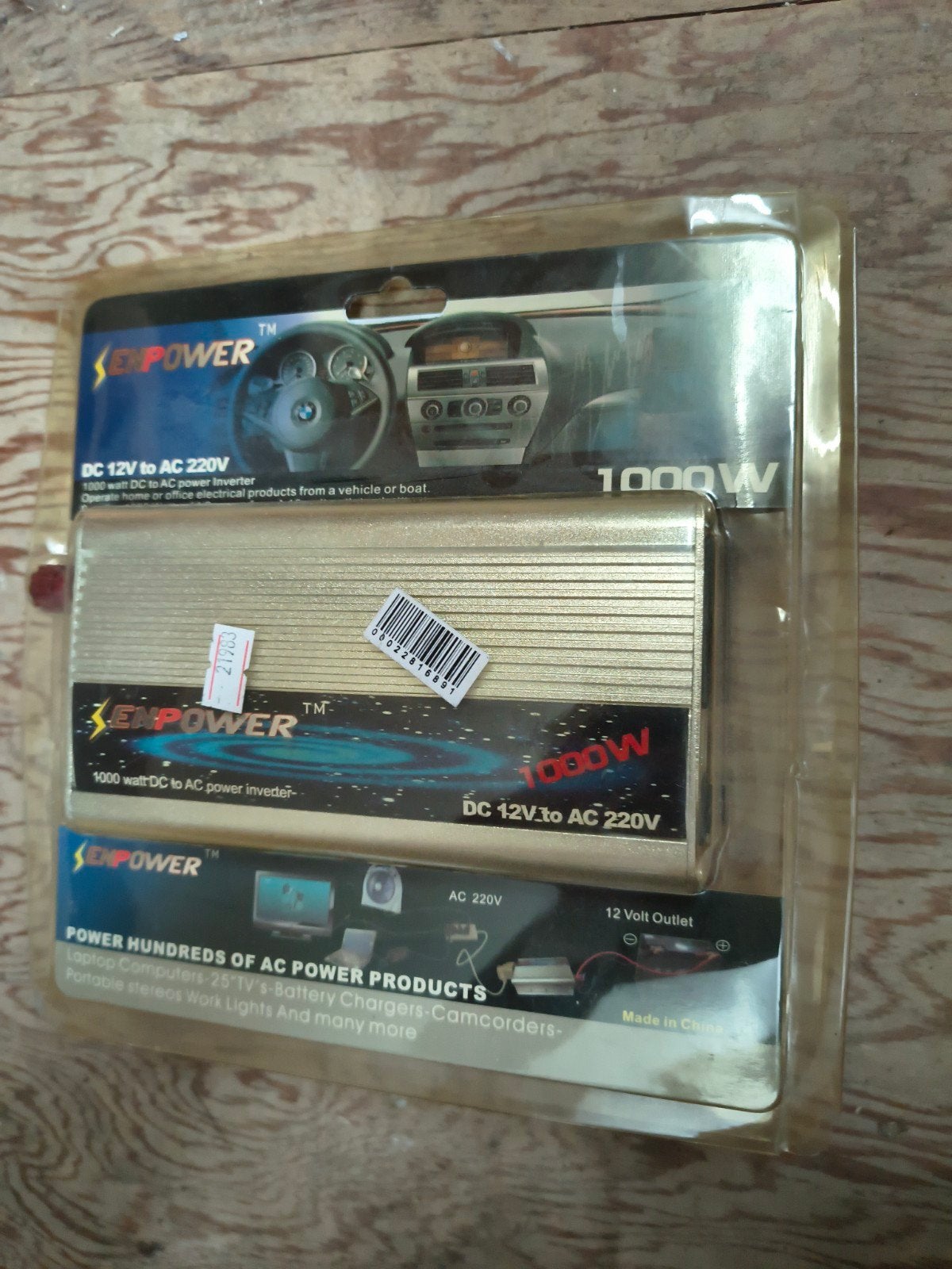 ENPOWER 1000W DC 12V naar AC 220V Omvormer Nieuw, Ophalen of Verzenden, Nieuw